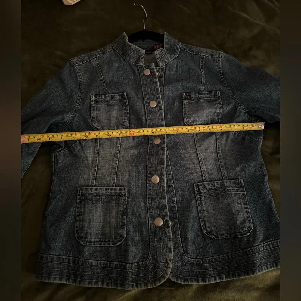Womens WILL SMITH Denim Jean Jacket Size 12 Gentle Used - Picture 5 of 7